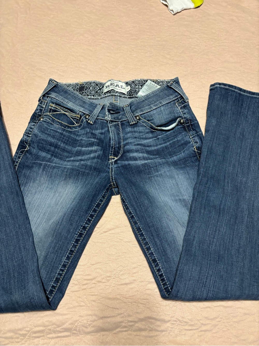 Arias Real Women’s Mid-Rise Blue Denim Jeans Size 29 Regular #4